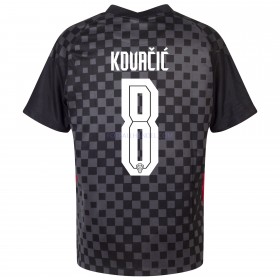 Herre Fotballdrakter Kroatia Mateo Kovacic 8 Borte Euro 2020 Kortermet